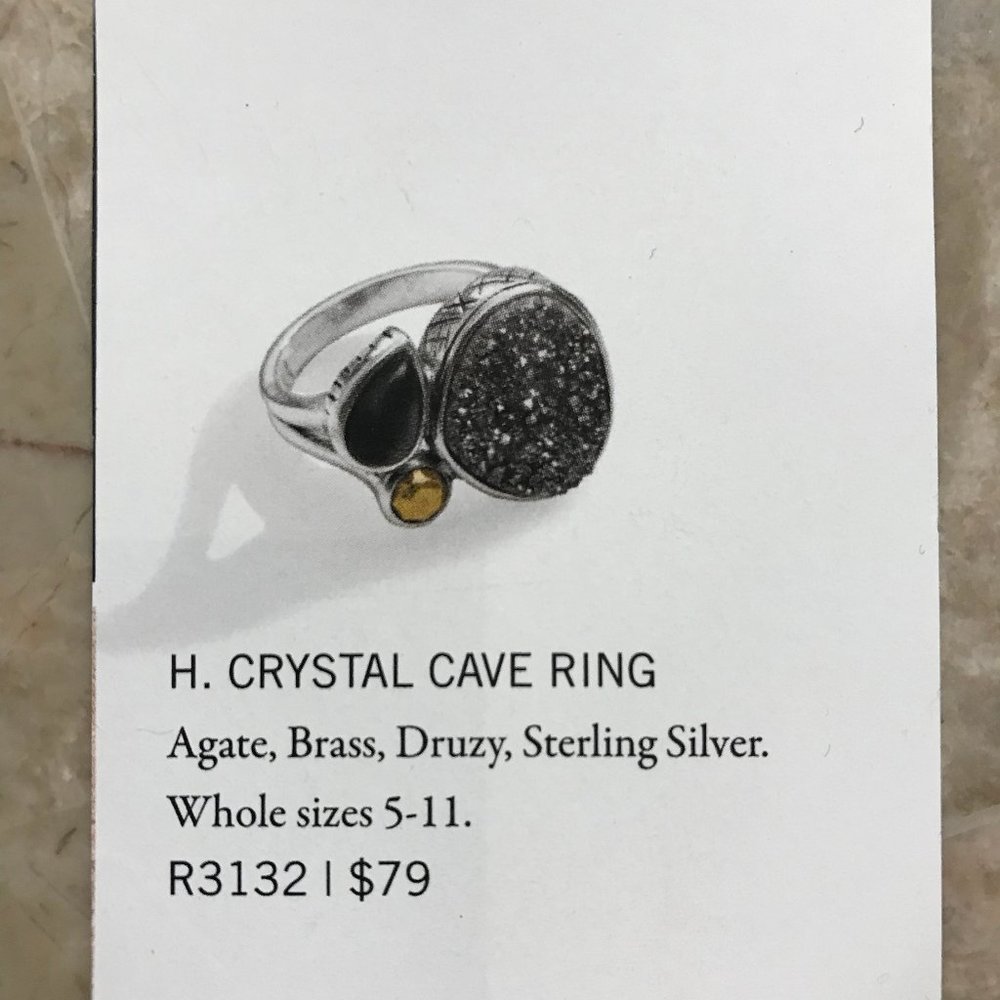 Silpada Crytal Cave Ring size 6
